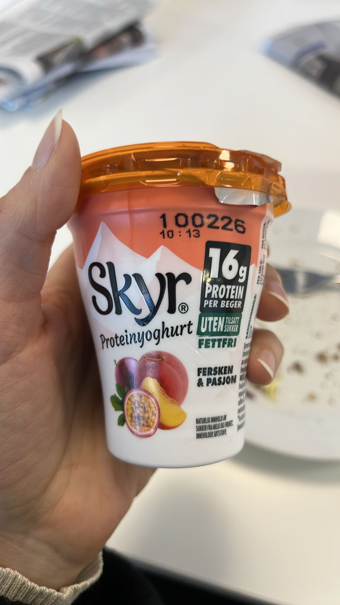 Skyr Peach Passion Yogurt