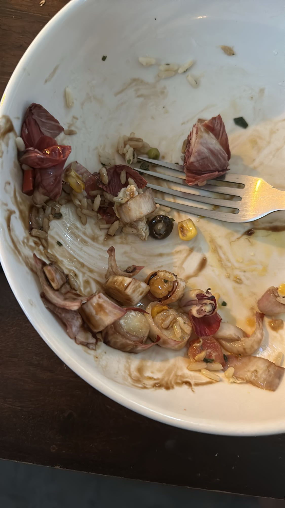 salade de riz et légumes