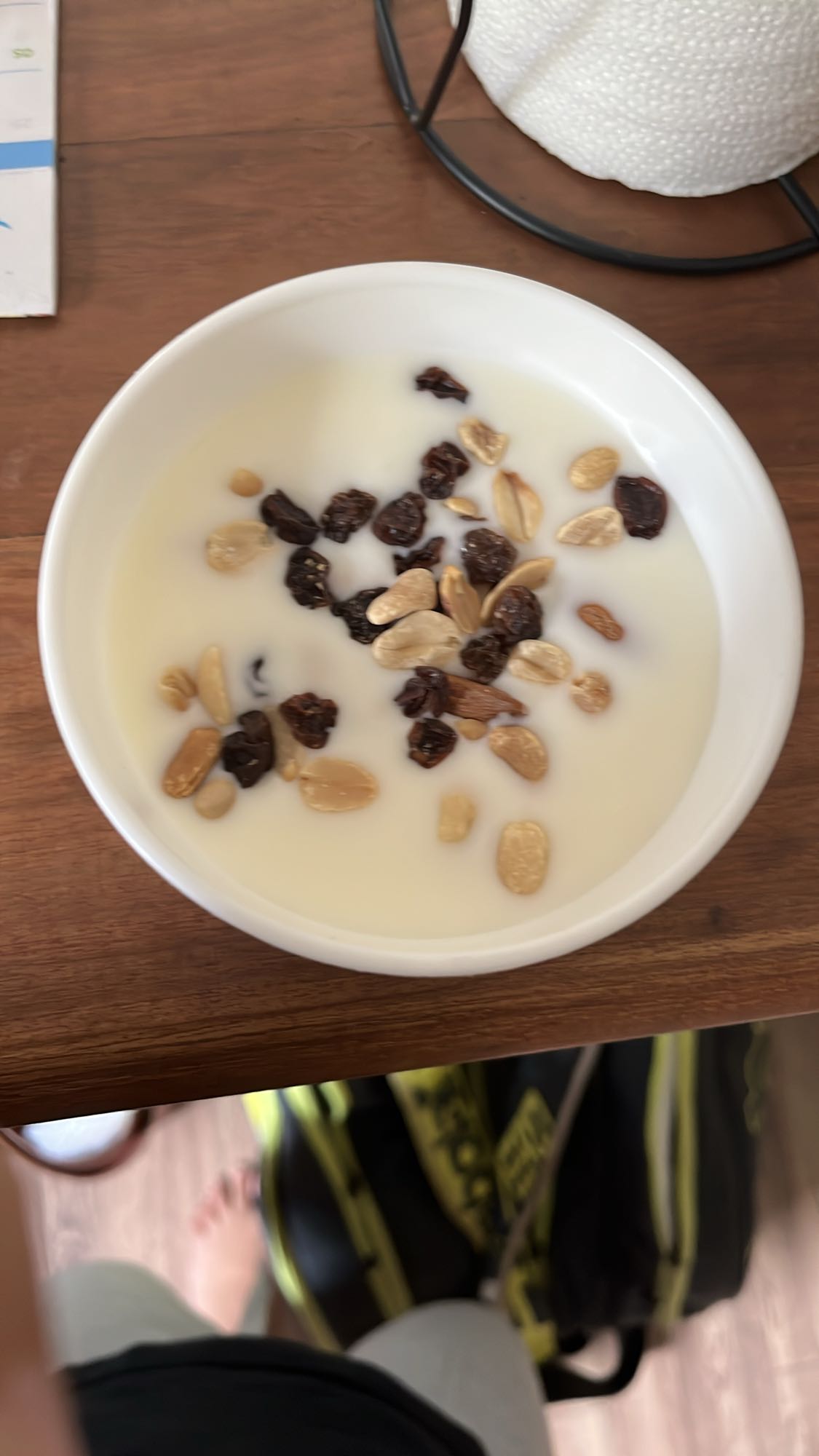 leche con frutos secos