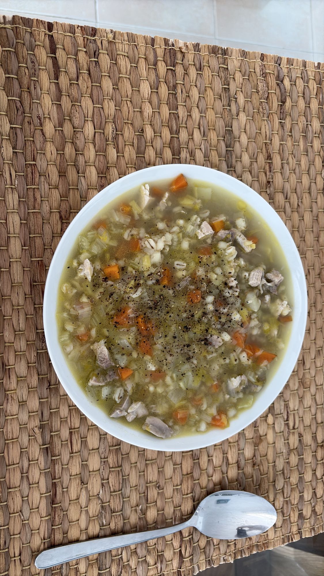 Barley vegetable soup