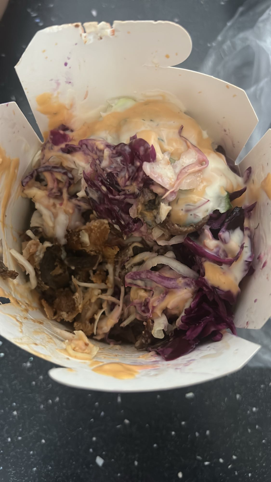 kebab box z kapustą