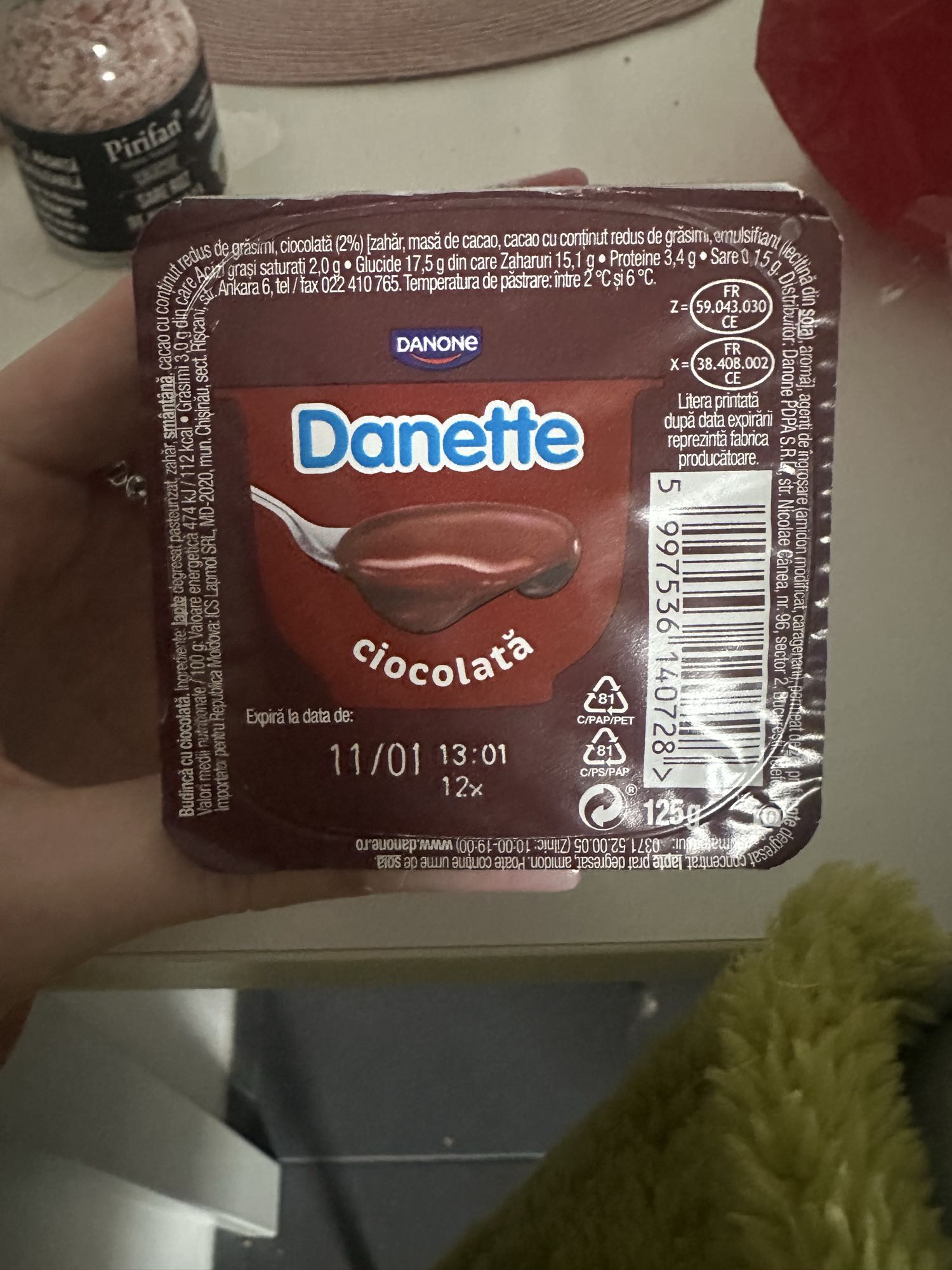 Budincă ciocolată Danette