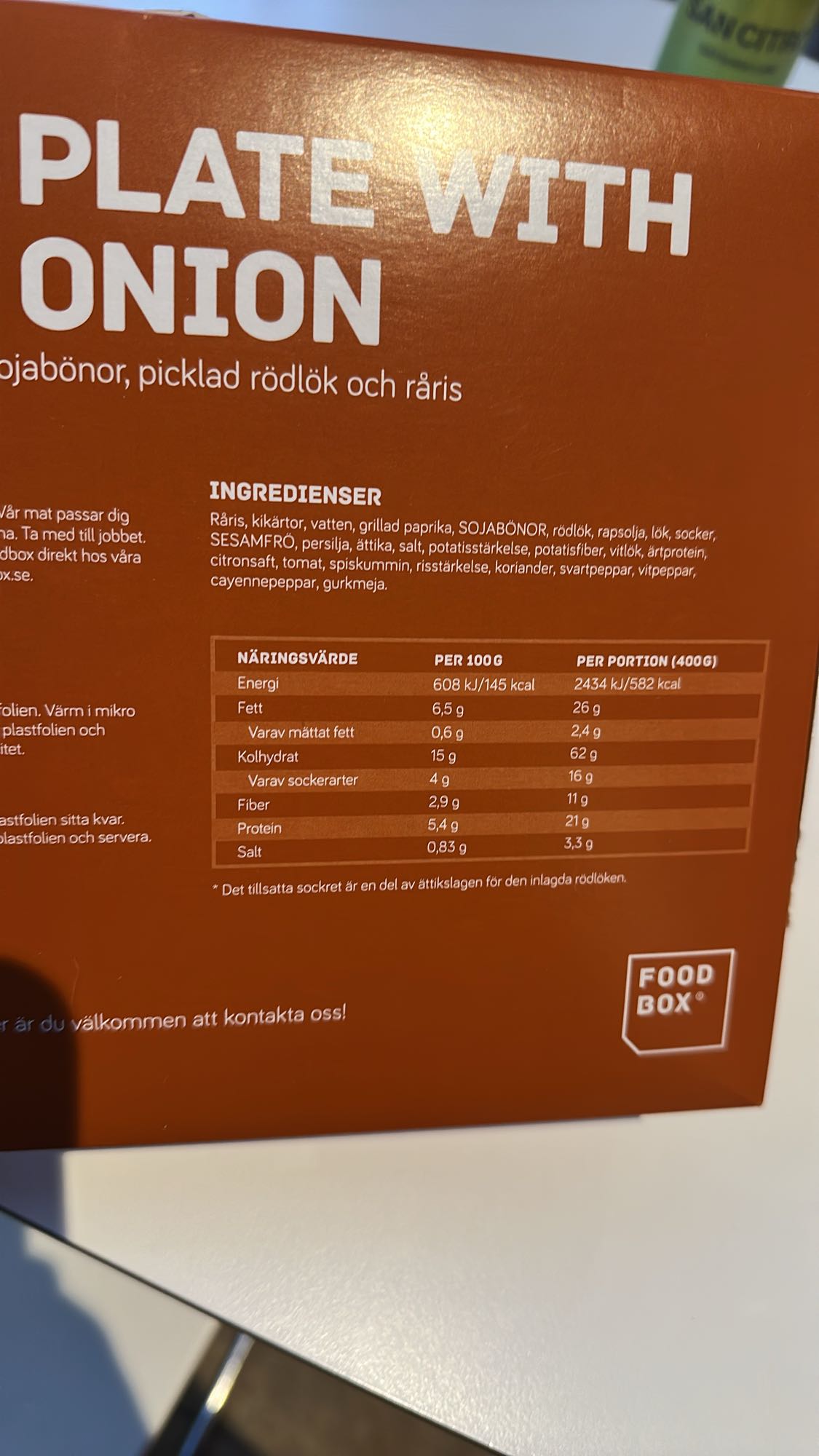 Råris med sojabönor & rödlök