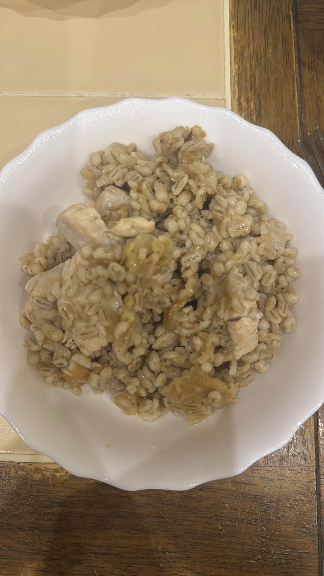 Перловка с курицей