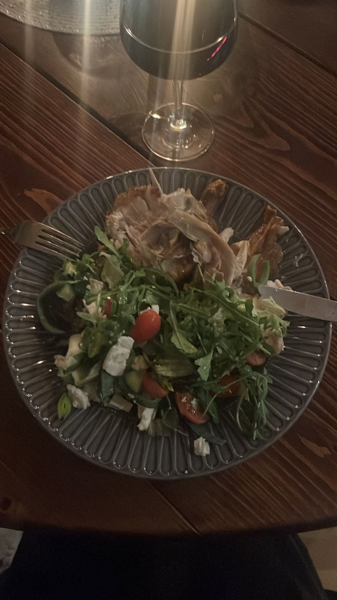 Kyckling med sallad