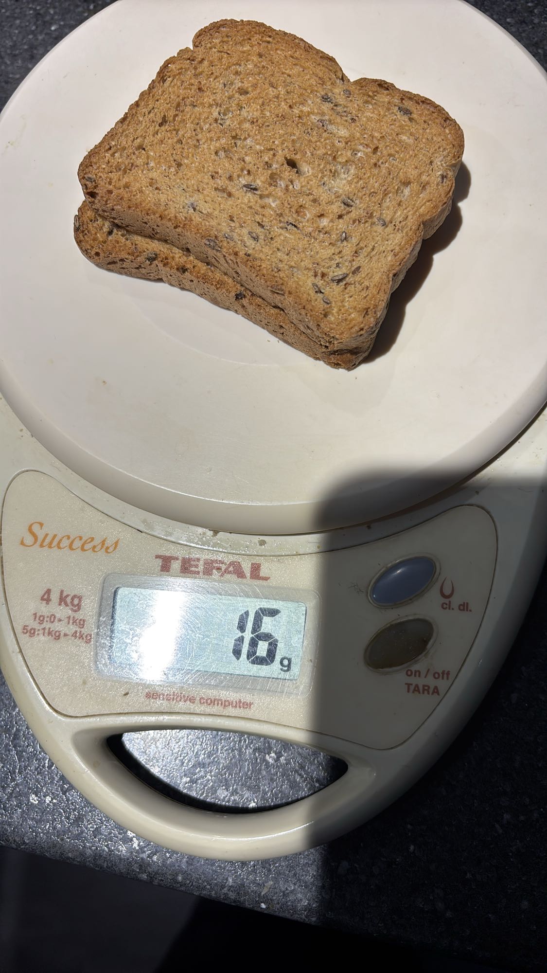 pain complet grillé