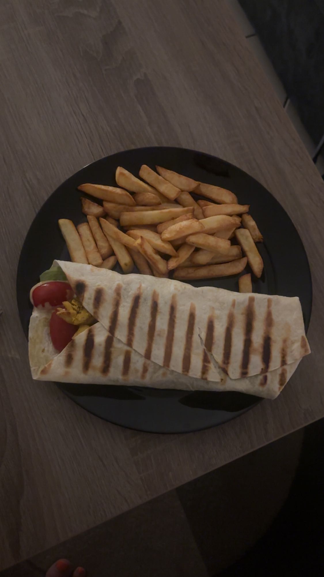 wrap avec frites