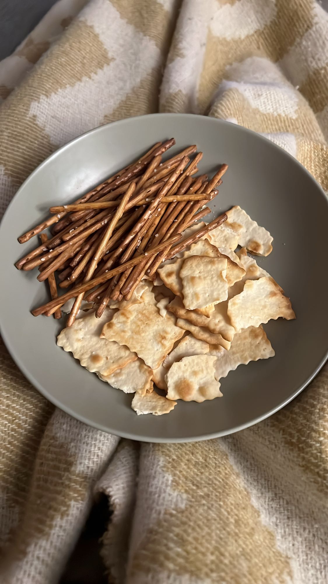 Pretzel Sticks and Crackers