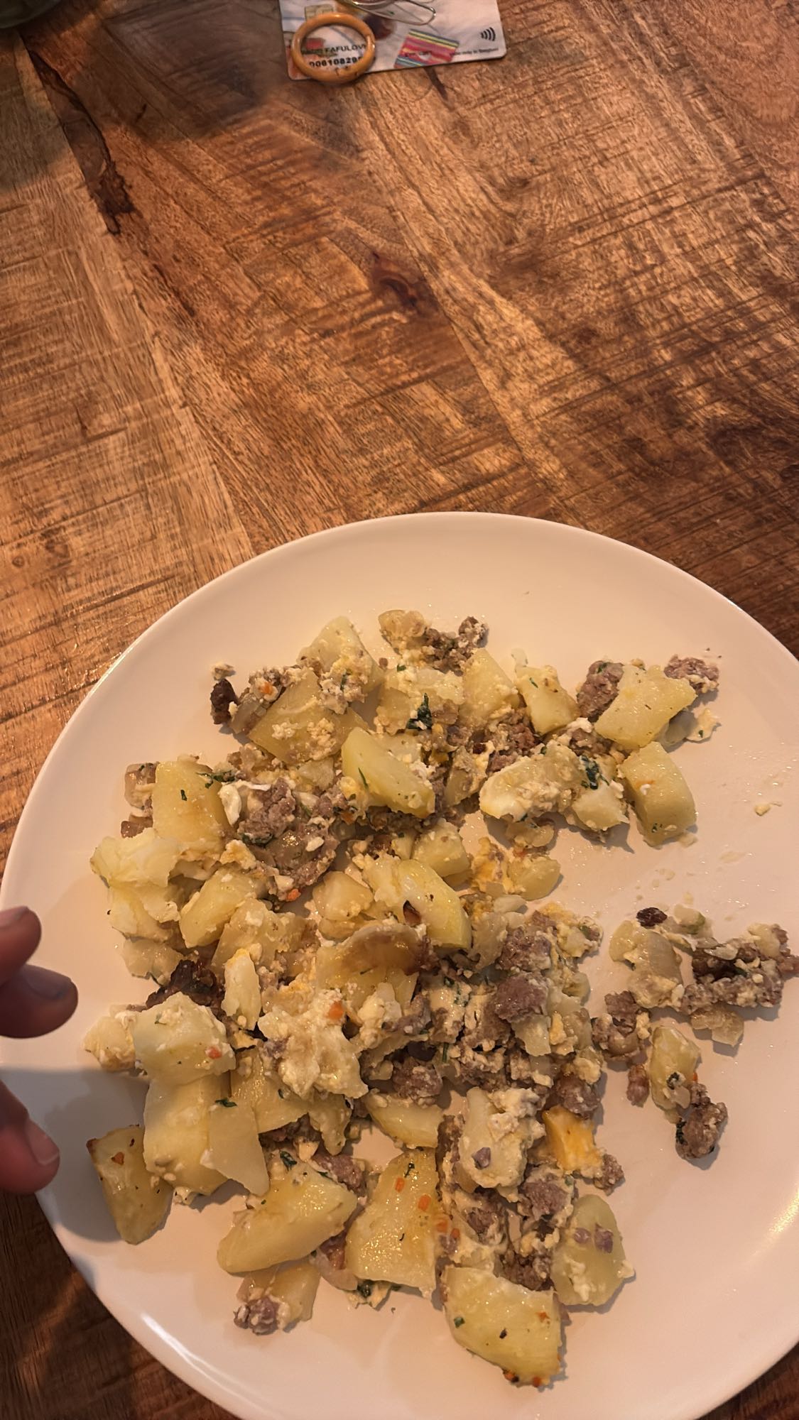 Aardappel gehakt roerei