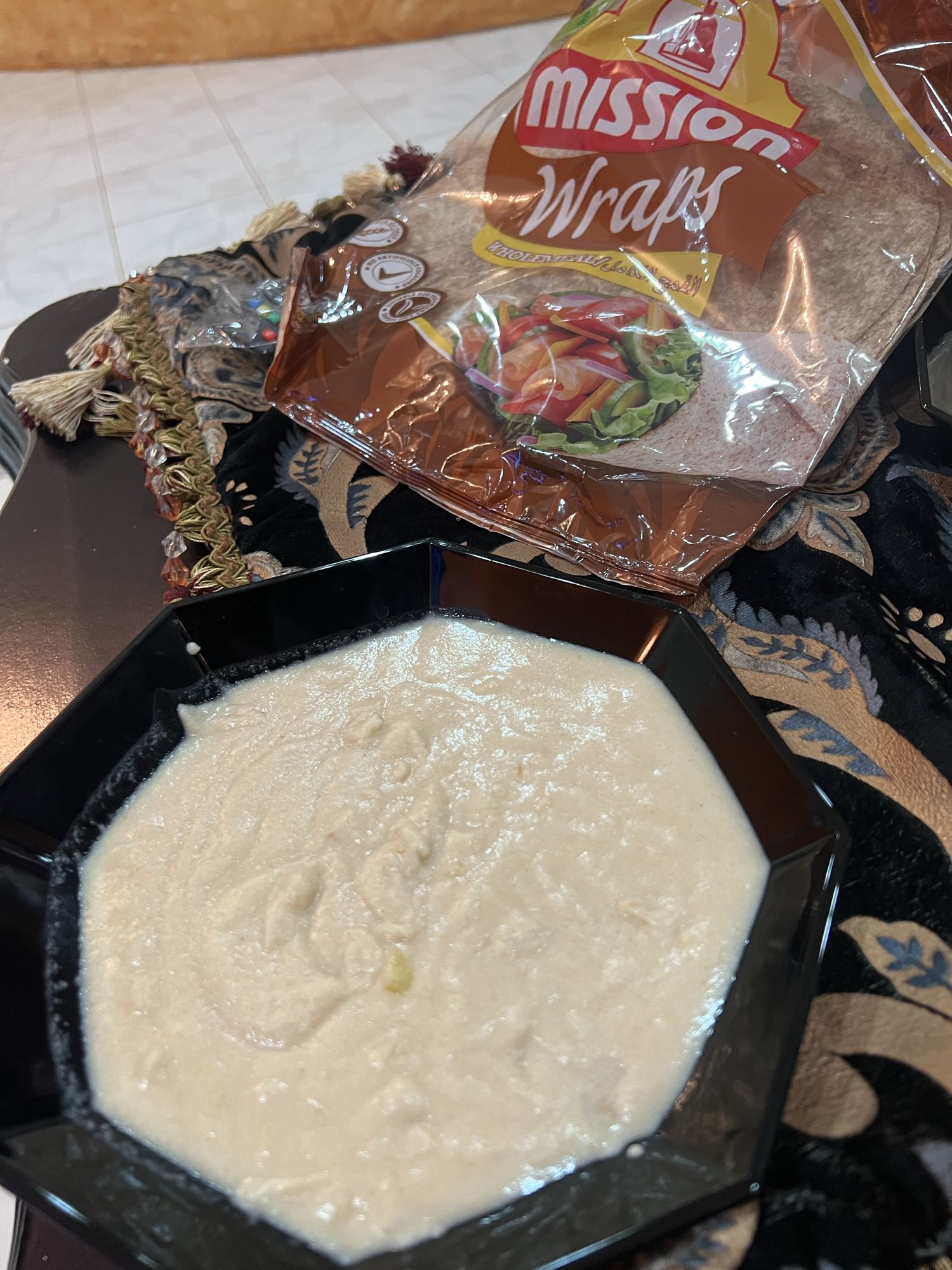 Wraps with Keshek dip