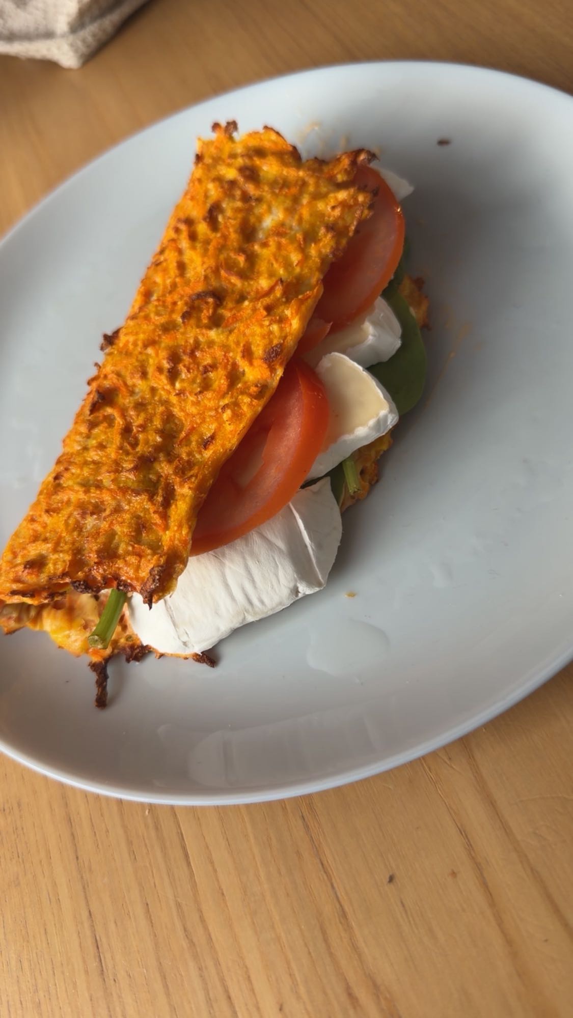 Wrap z warzyw i serem