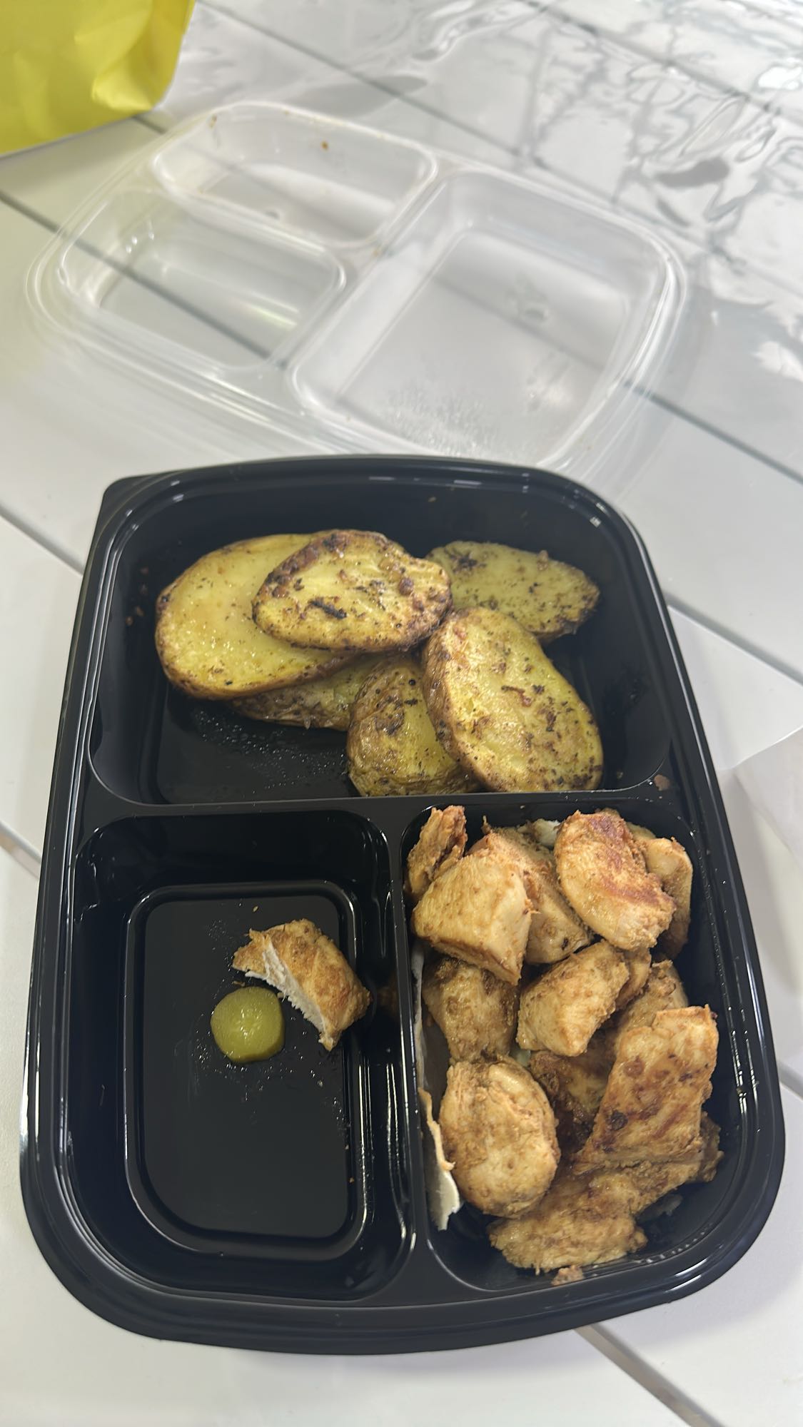 Chicken and roasted potatoes