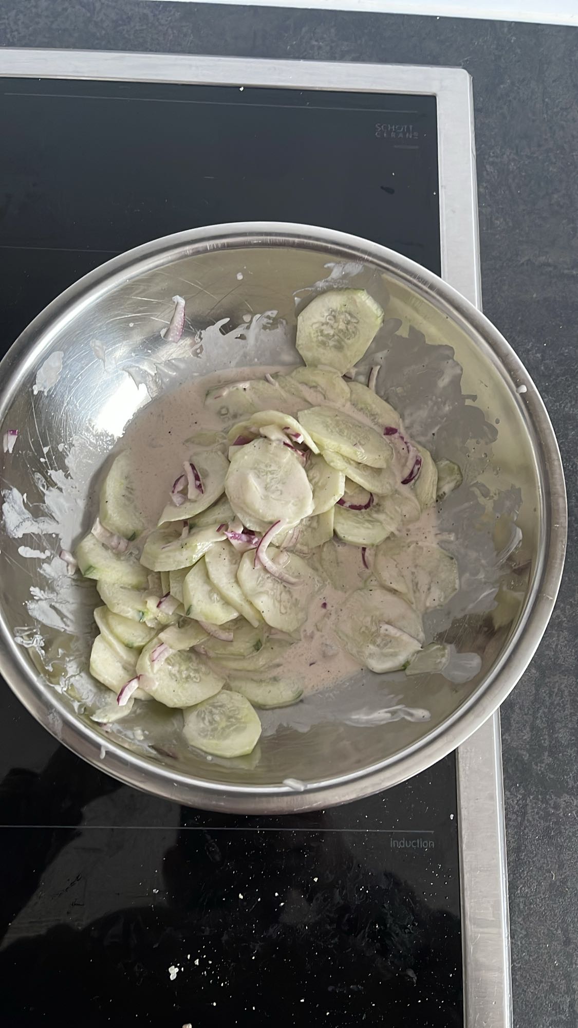 Salade concombre yaourt