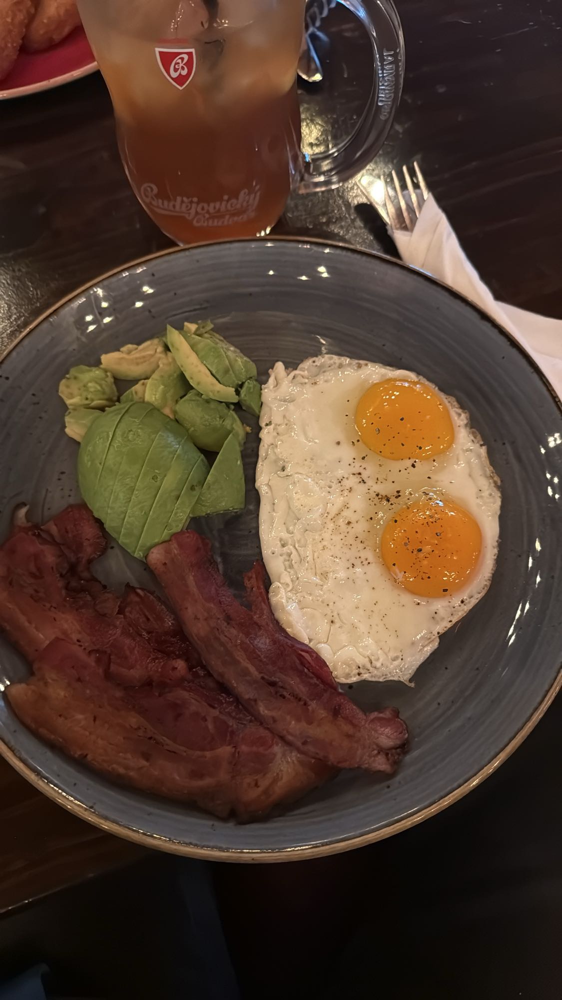 Eggs, Bacon & Avocado Plate