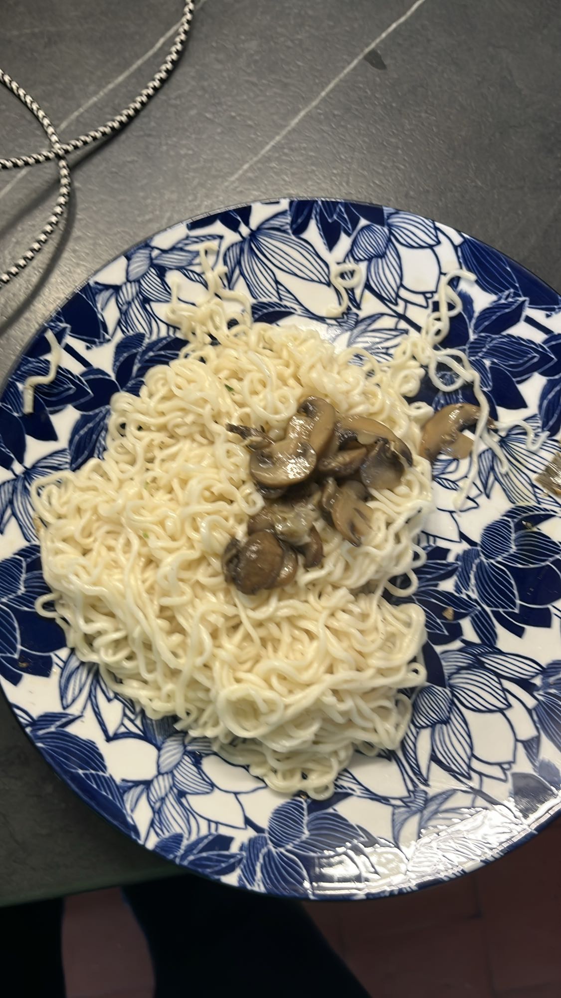 Nouilles aux champignons