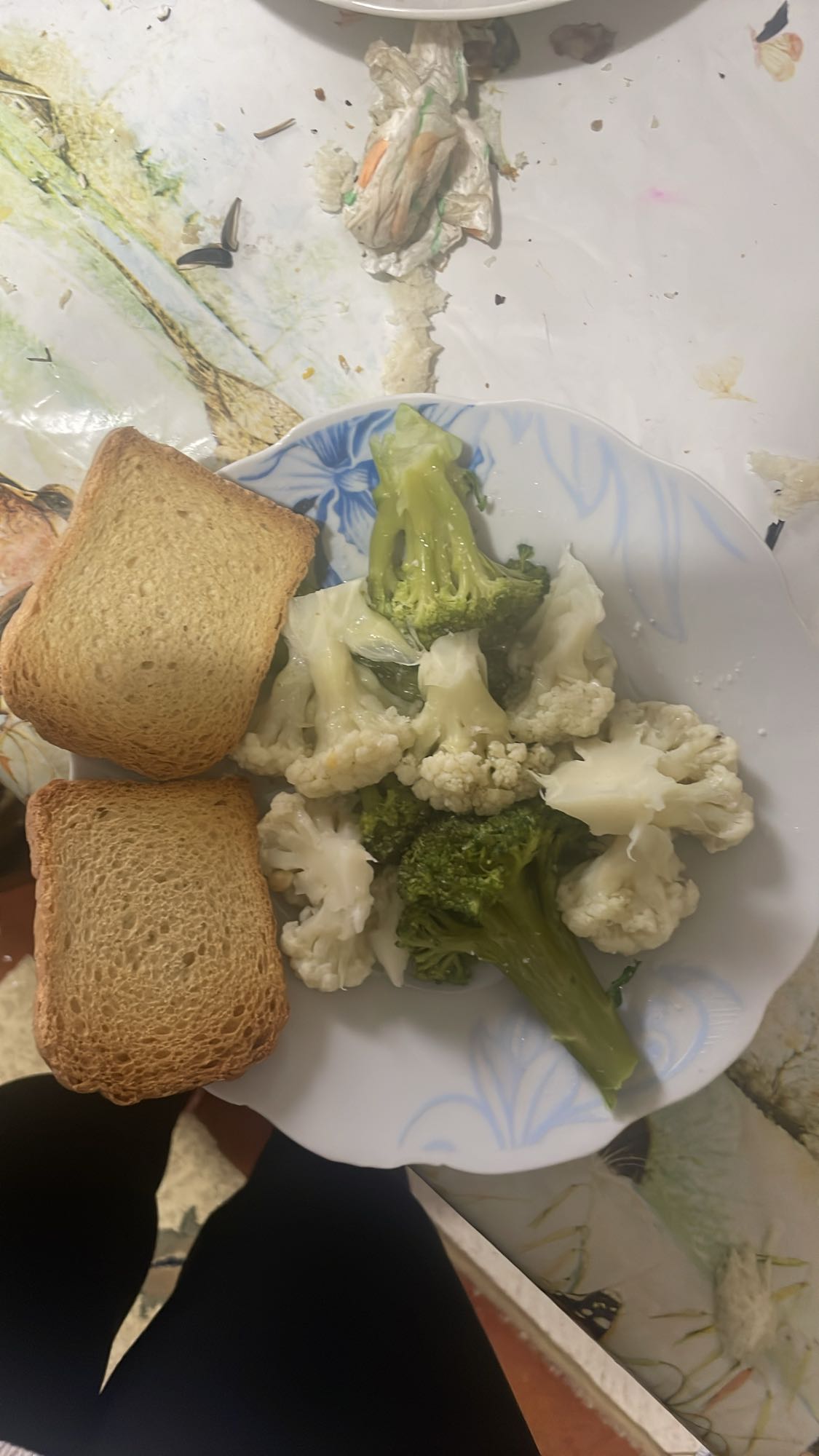 Broccoli Cauliflower Toast