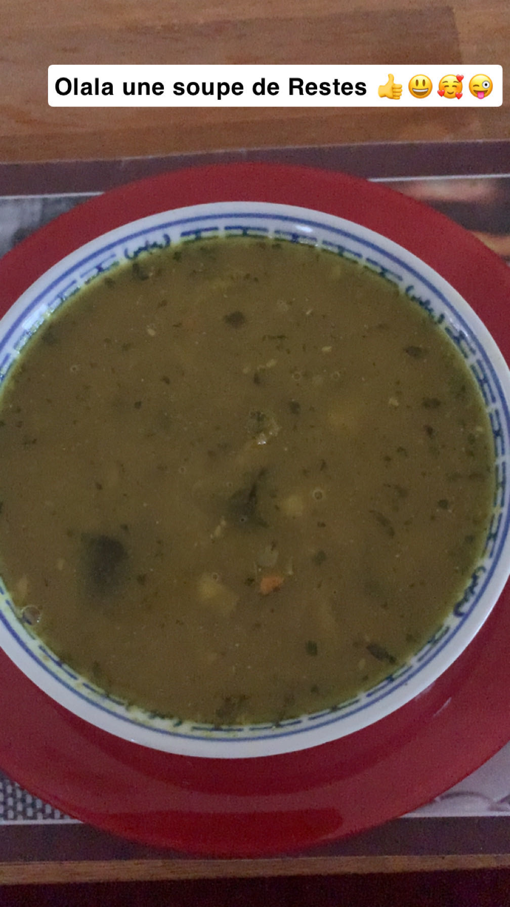 Soupe de restes maison