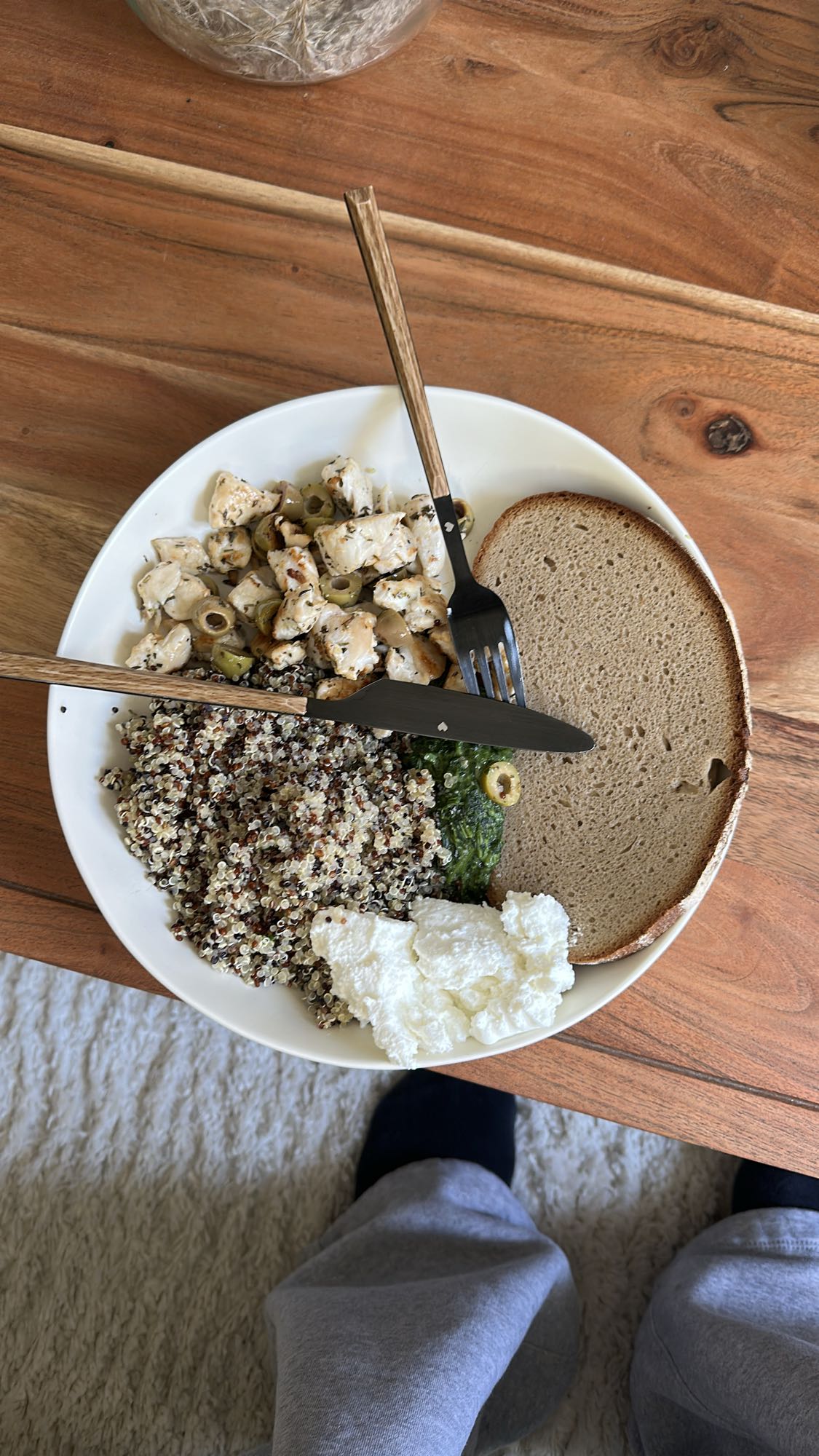 Assiette saine mixte