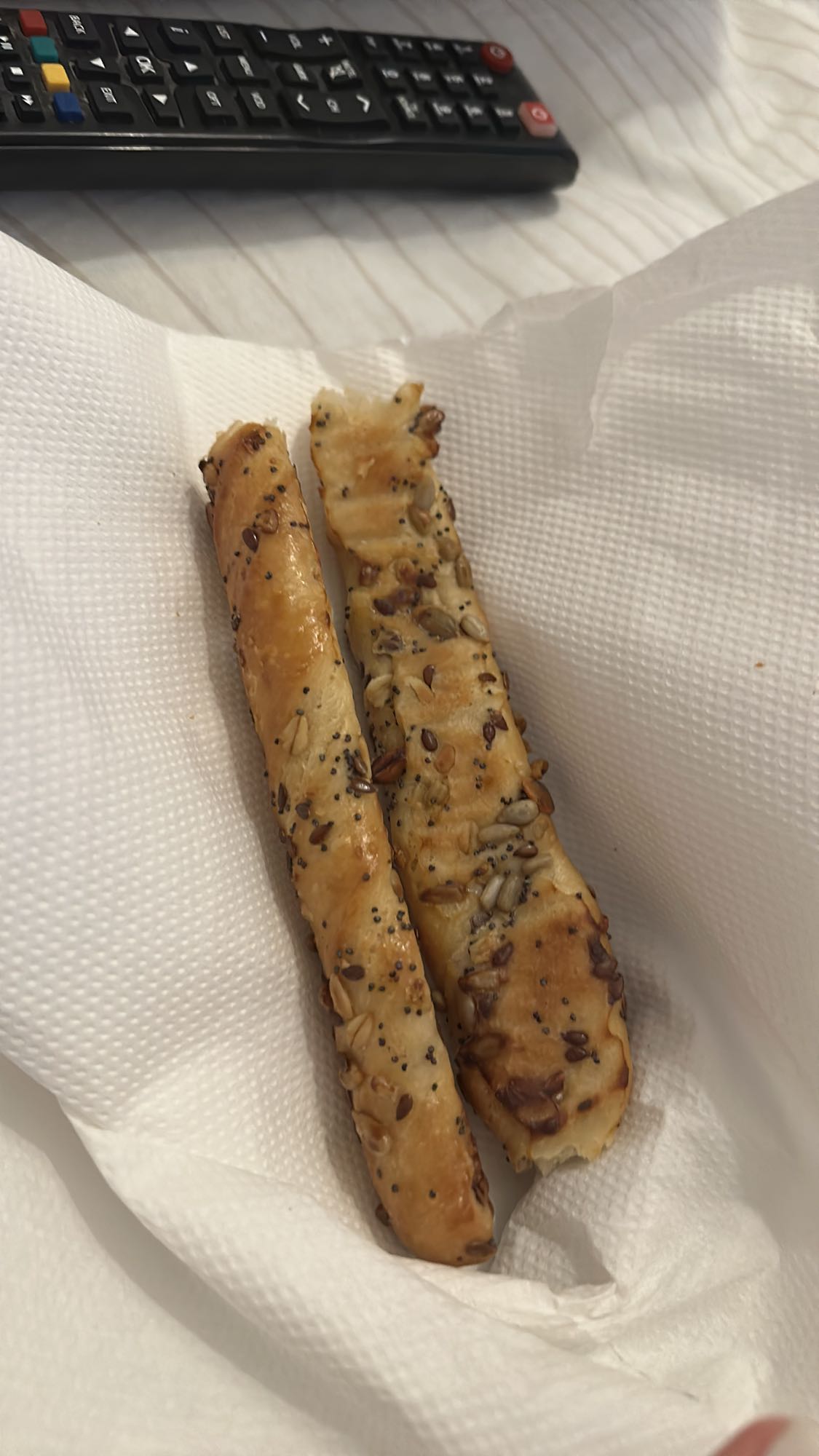 Seeded breadsticks