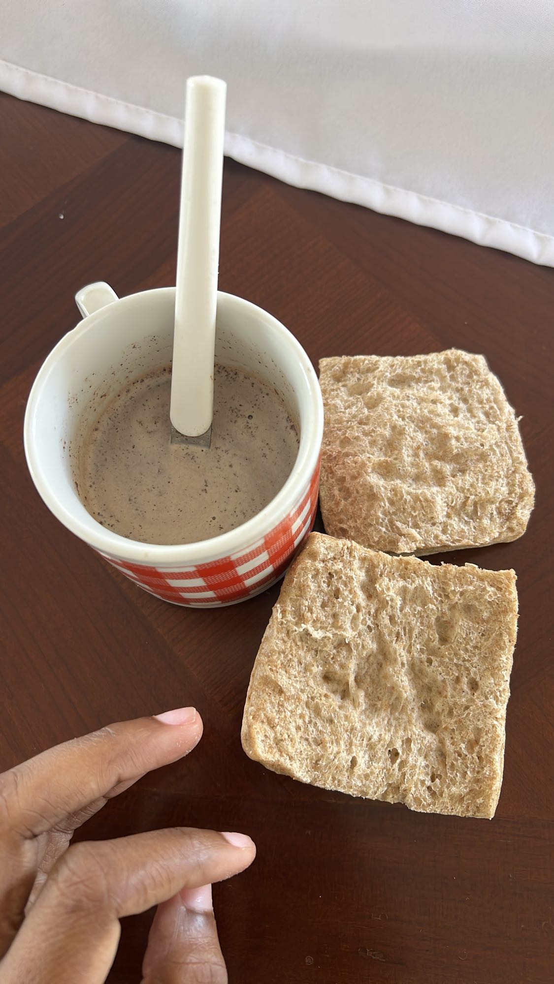 pain complet et boisson