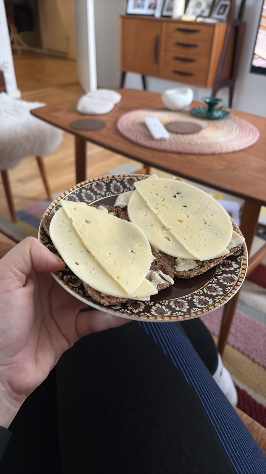 Knäckebröd med ost