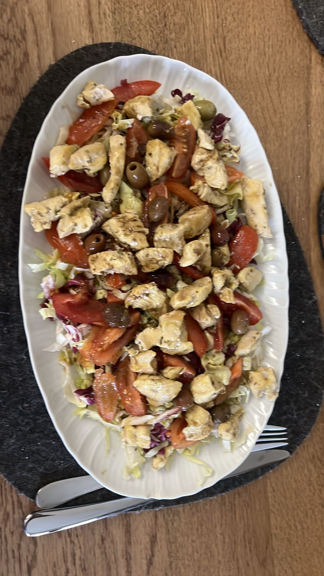 Chicken Salad with Olives