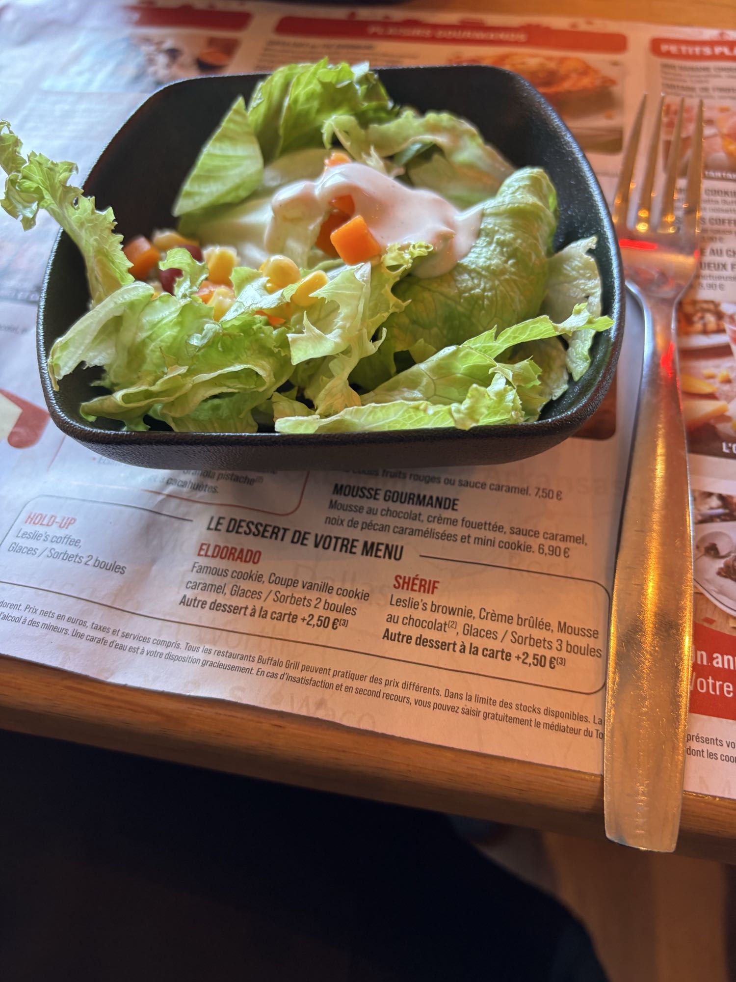 Salade verte crémeuse