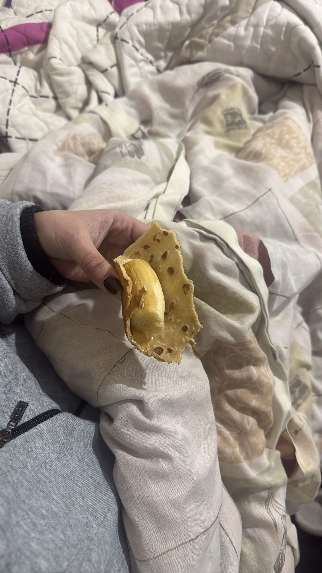 Banana honey flatbread