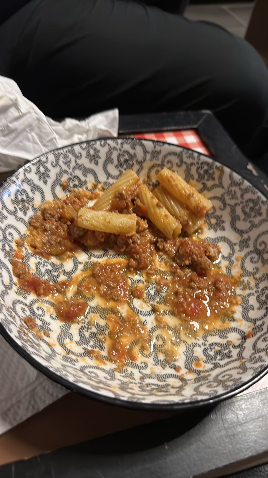 Rigatoni met vleessaus