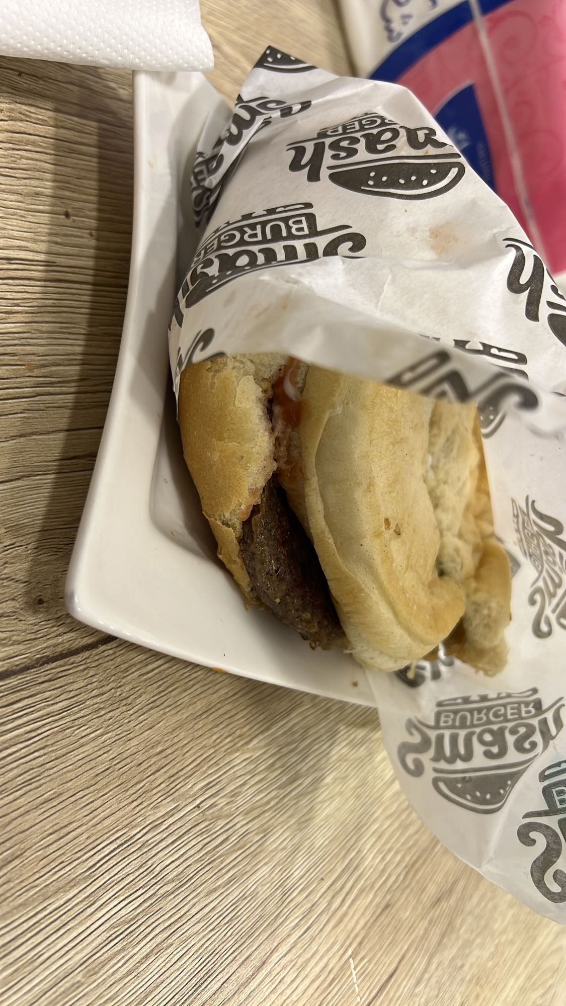 Half Jalapeño Burger and Half Barbecue Burger