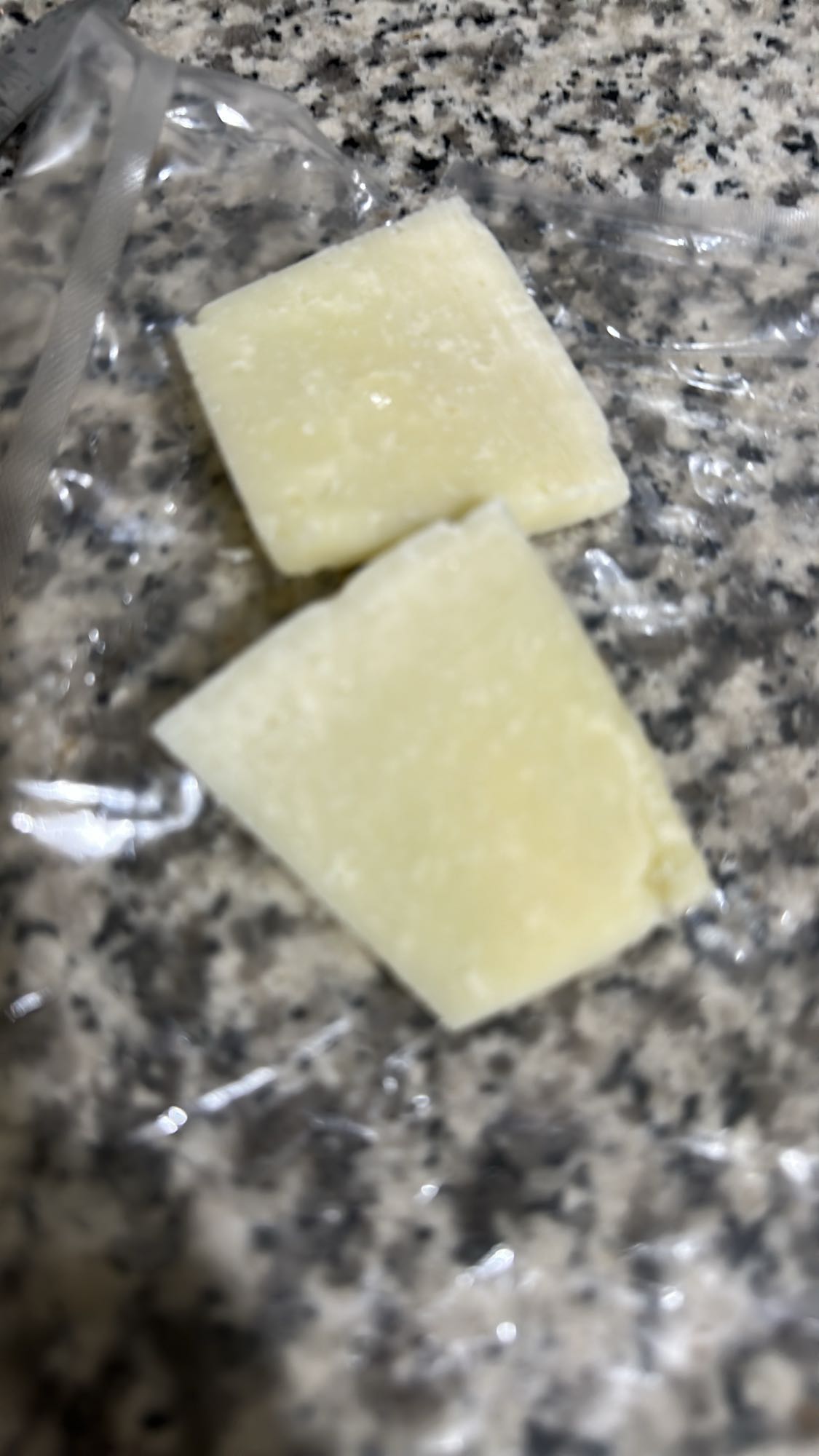 Parmesan cheese slices