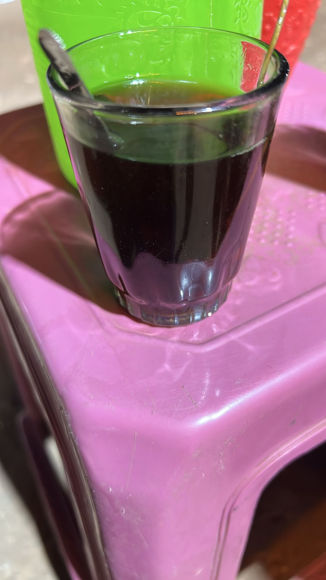 black tea with mint