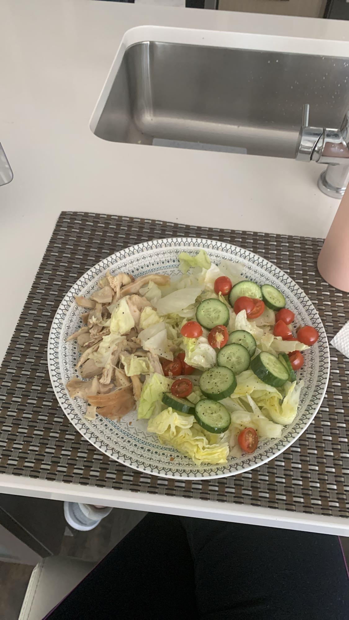Salade poulet croquante