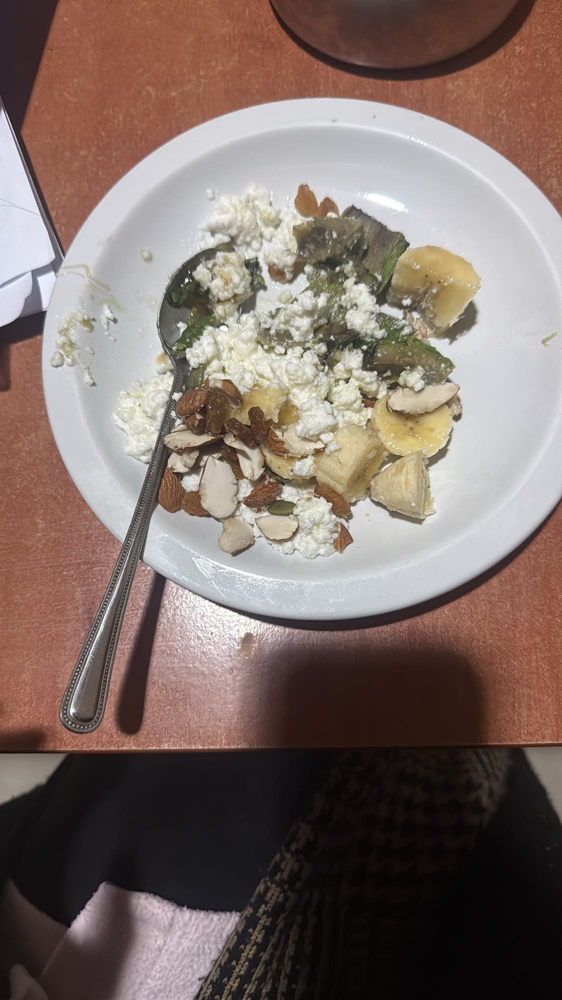 Cottage cheese fruit nut bowl
