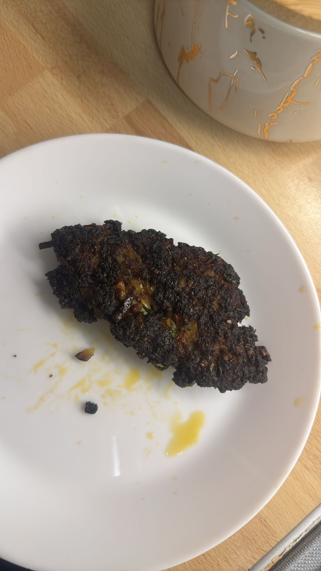 Bränd köttfärsspett