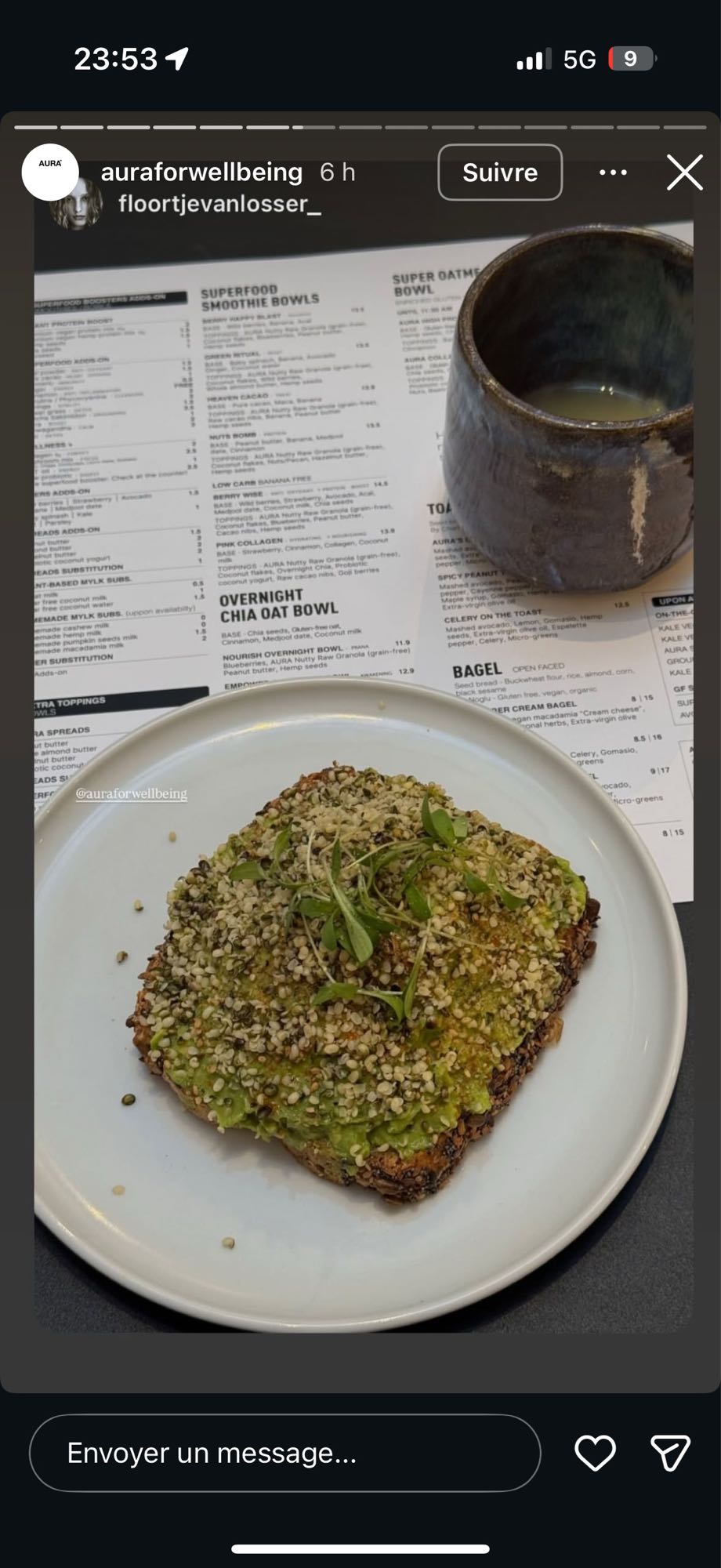 Toast avocat chanvre