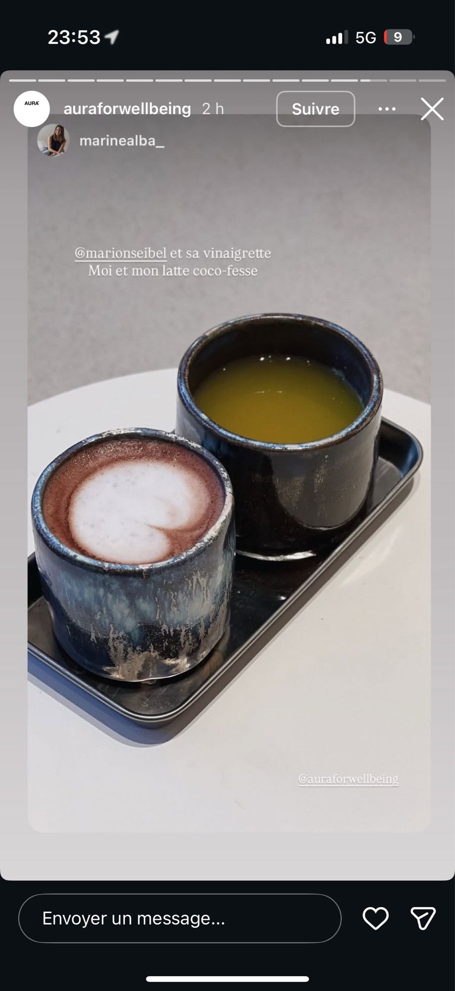 Latte coco et vinaigrette