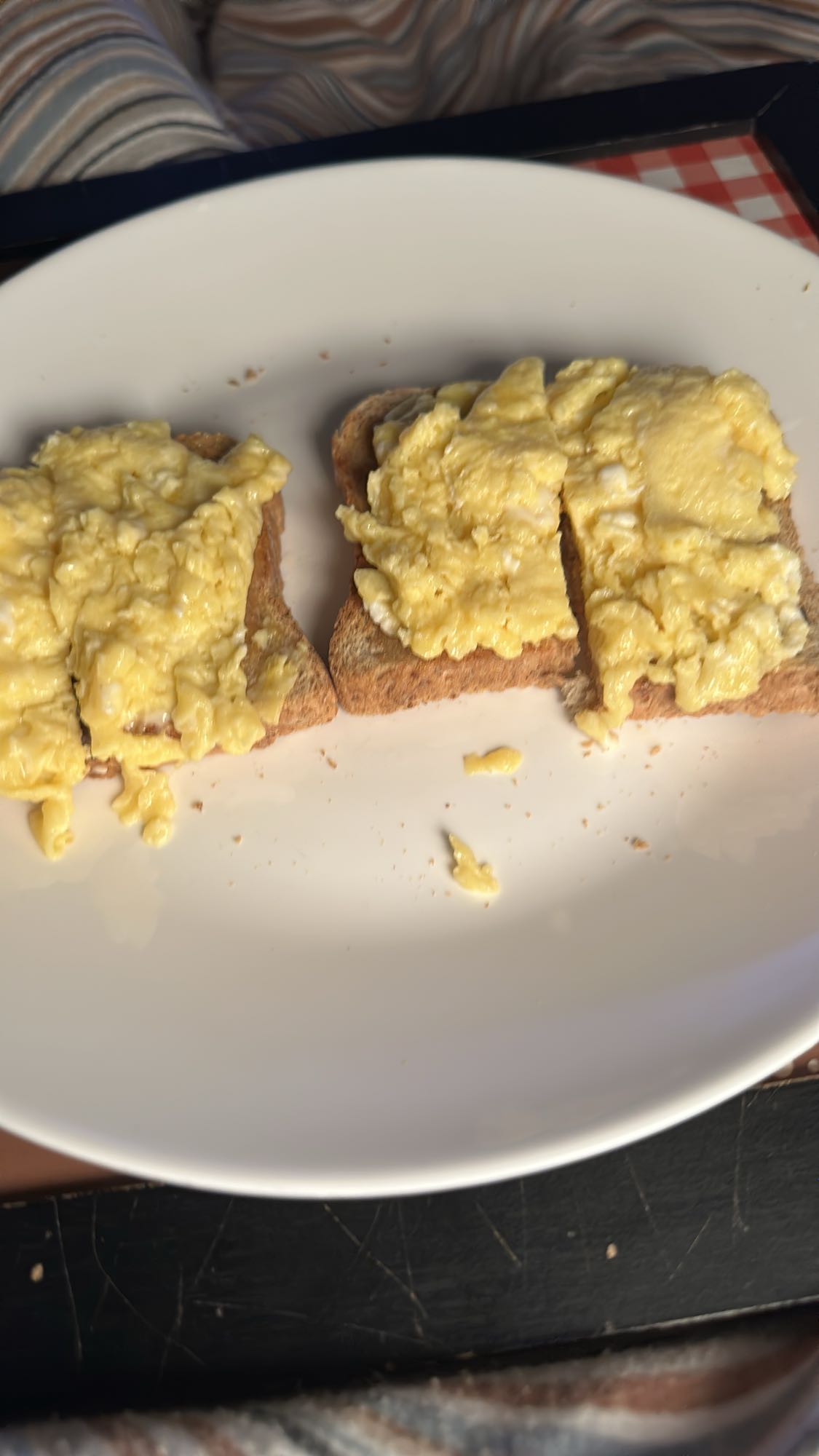 Scrambled Eggs on Toast