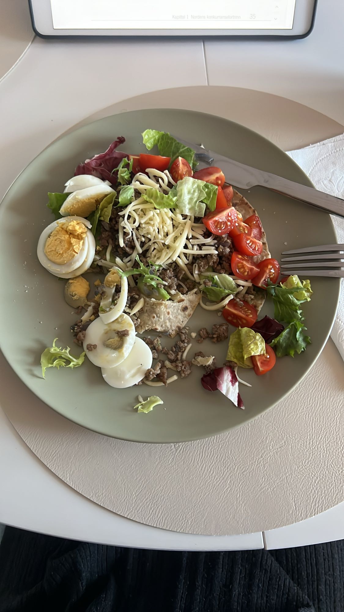 Egg & Beef Salad Wrap