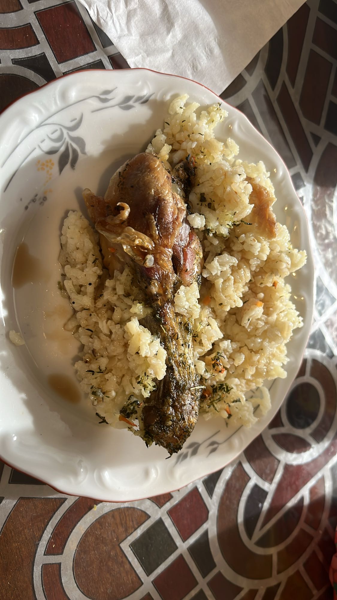 Пиле с ориз