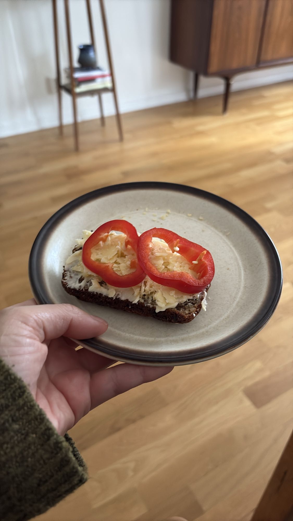 Smörgås med ost & paprika