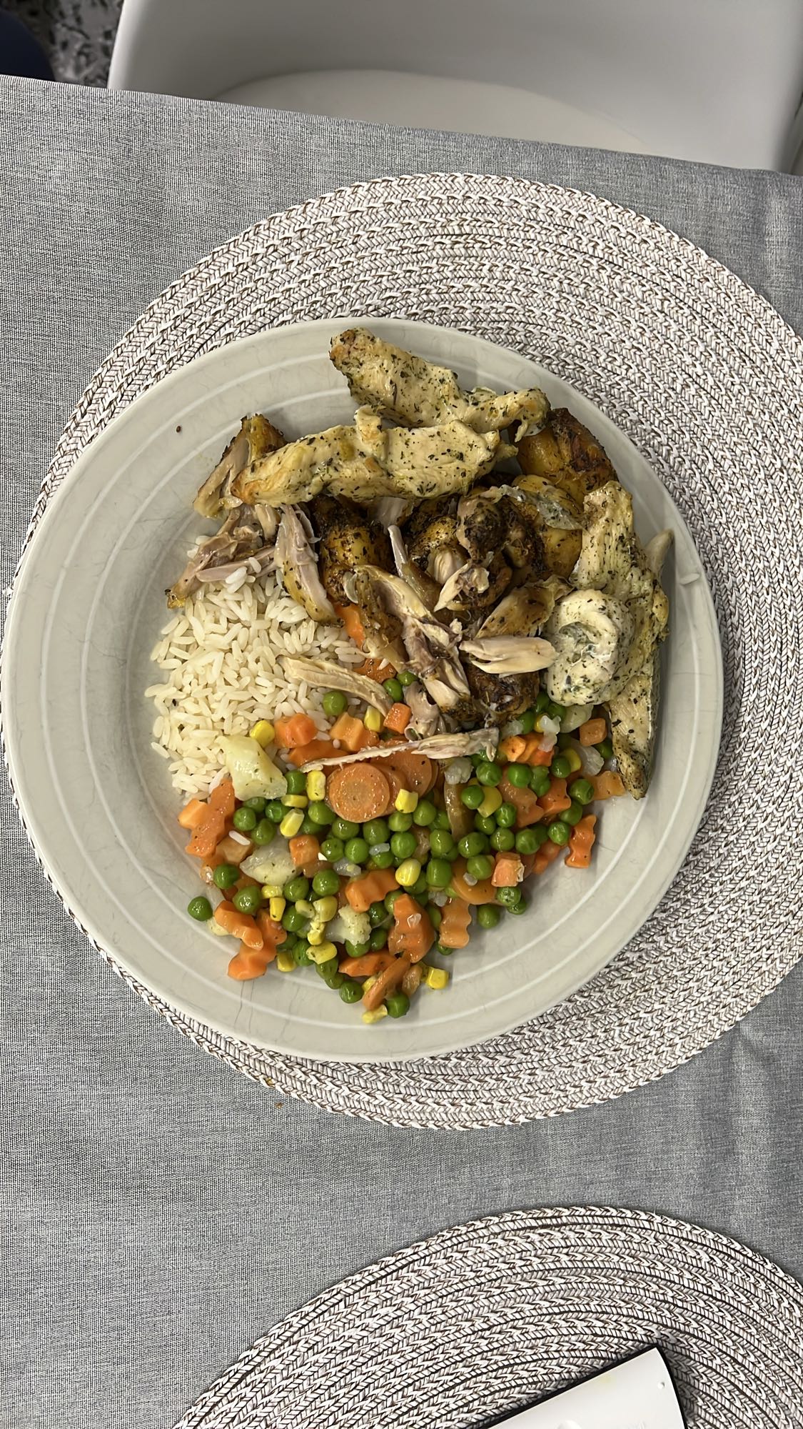 Kurczak z ryżem i warzywami