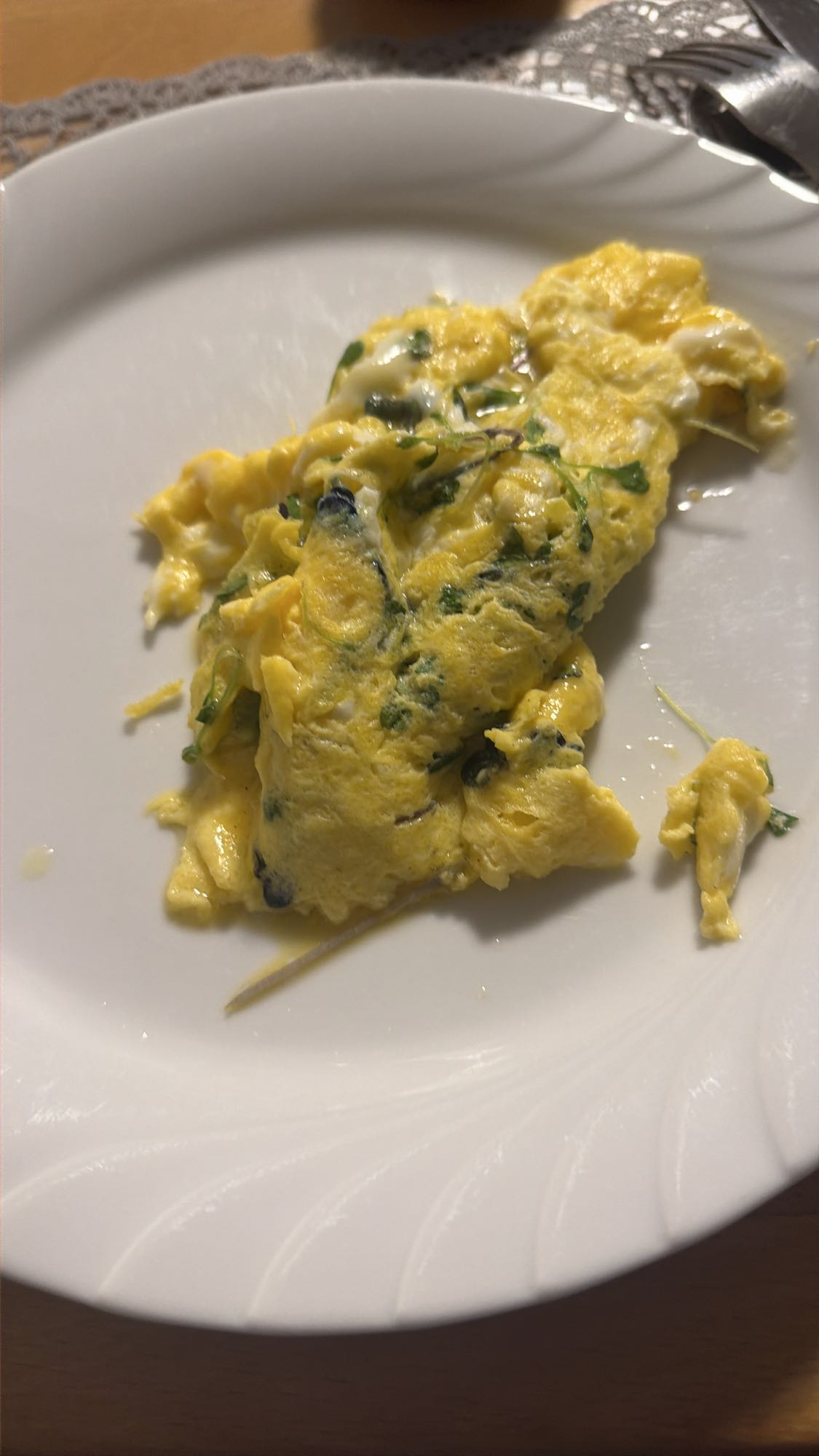 Omelet met kruiden