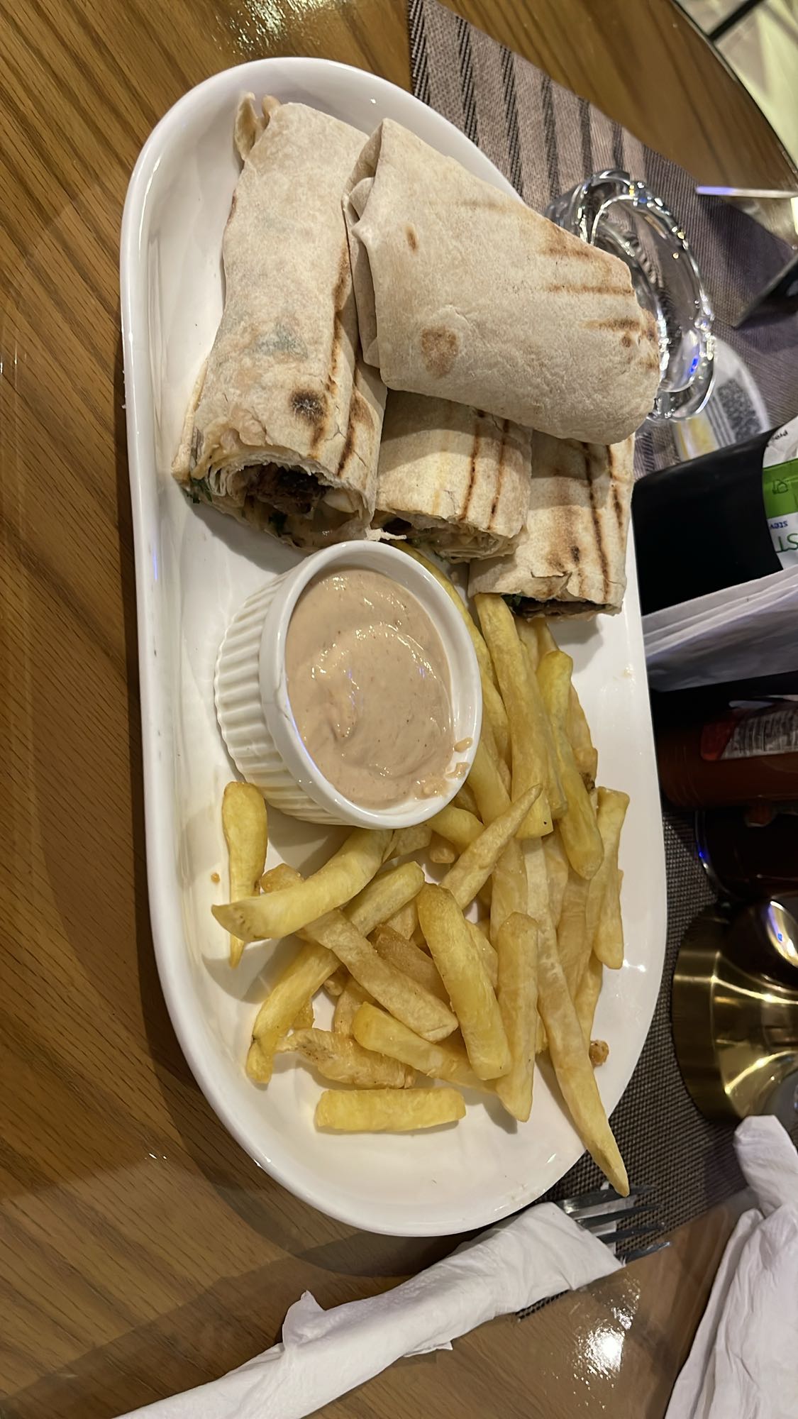 Shawarma Wraps with Fries