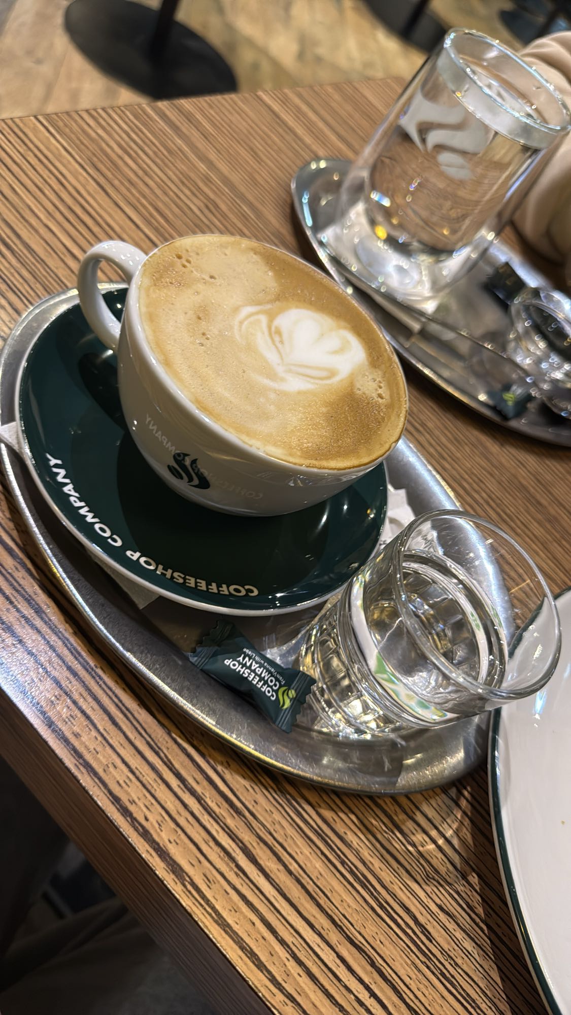 Cappuccino with water