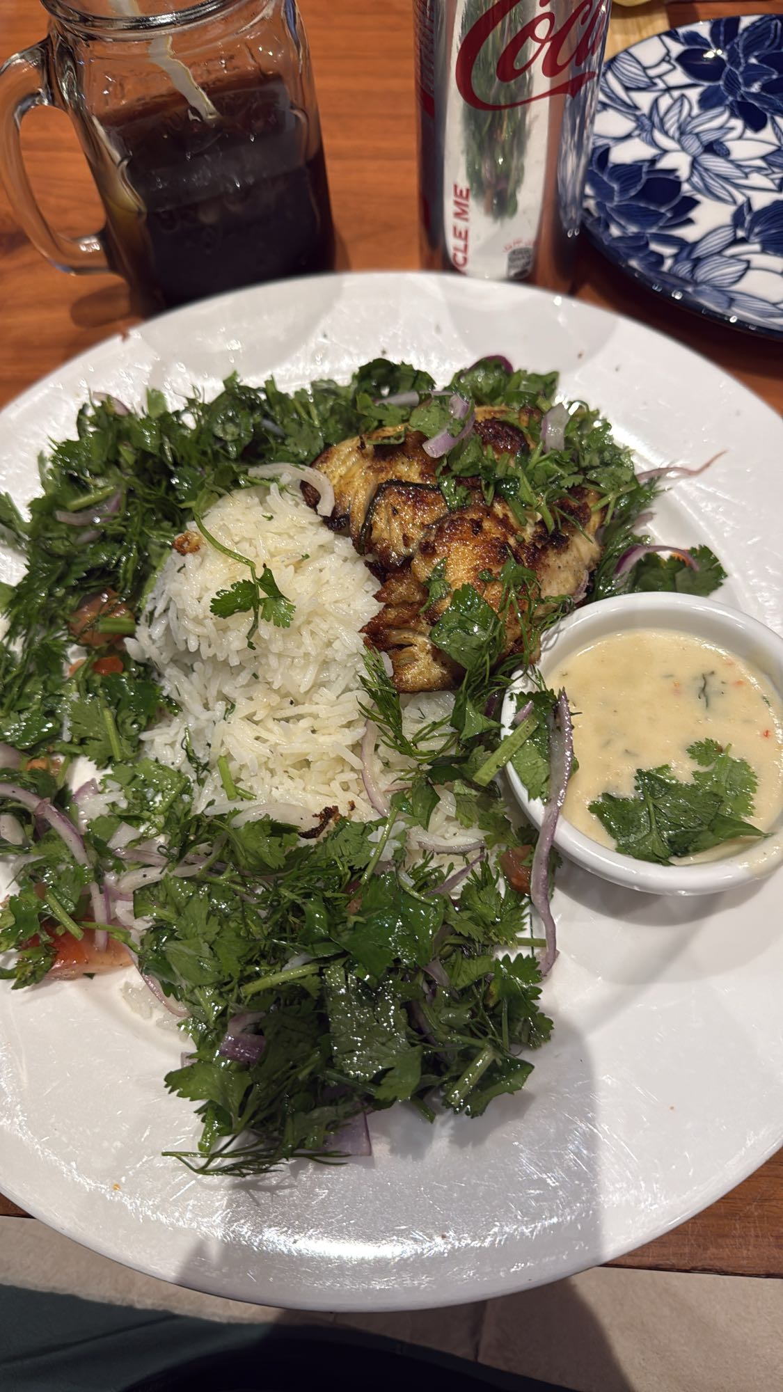 Grilled Chicken Rice Plate