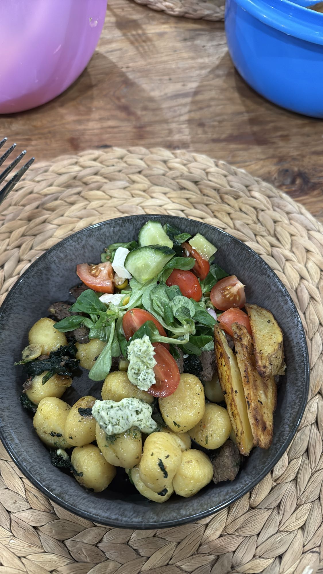 Gnocchi mit Salat