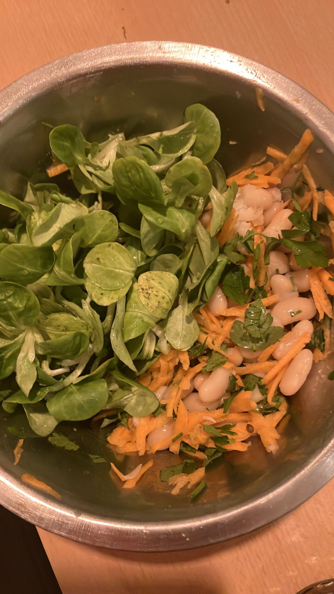 Salada de feijão branco