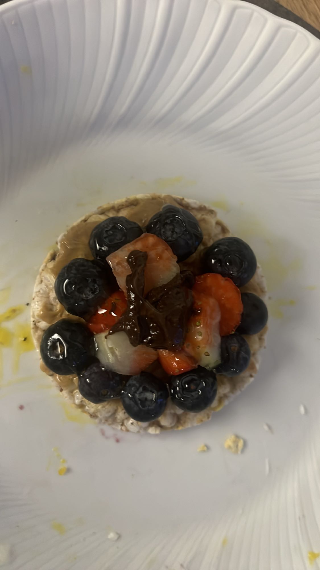 Rice cake fruit snack