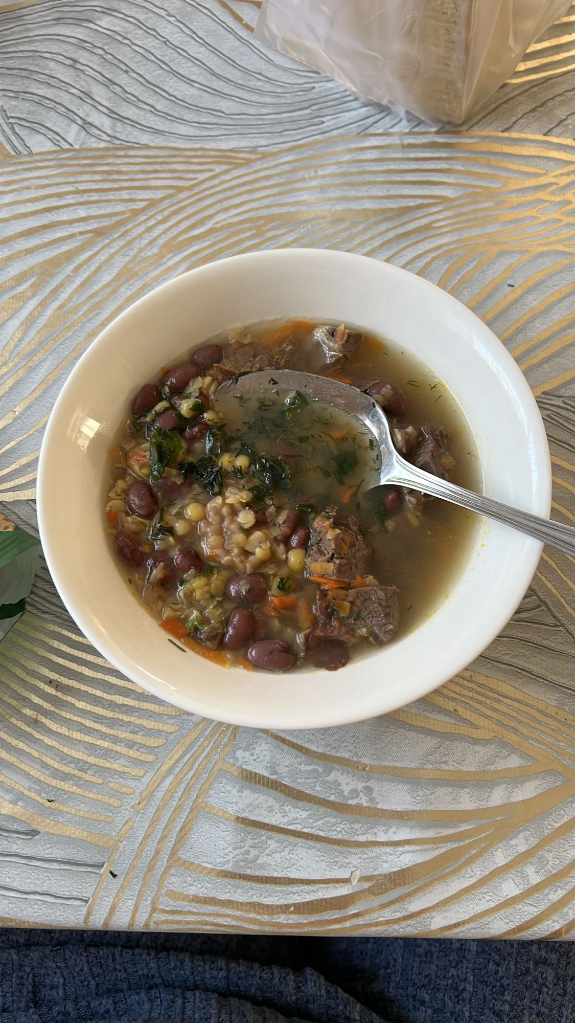 говяжий суп с фасолью